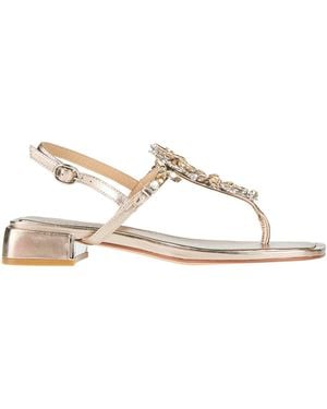Alma En Pena. Thong Sandals - Natural