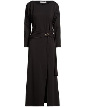 SIMONA CORSELLINI Maxi Dress Polyester, Elastane - Black