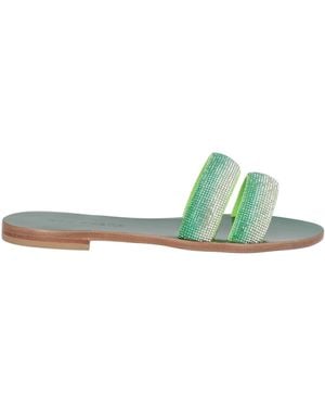 EDDICUOMO Sandals Textile Fibres - Green