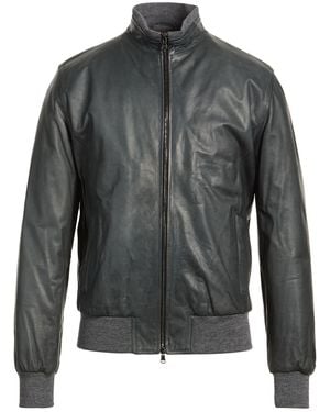 Barba Napoli Jacket Leather - Grey