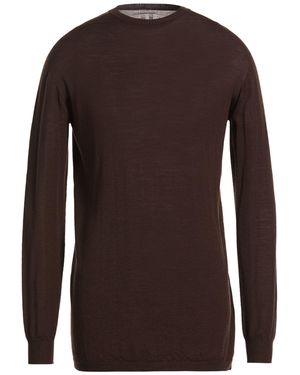 Rick Owens Jumper Virgin Wool - Brown