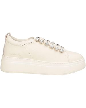 Emanuélle Vee Ivory Sneakers Leather - Natural
