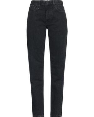 R13 Jeans Cotton, Cow Leather - Blue