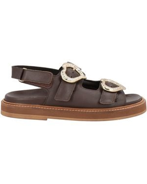 Toral Chocolate Sandals Leather - Brown