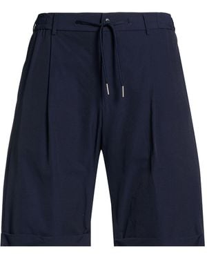 Tagliatore Shorts & Bermuda Shorts Viscose, Polyamide, Elastane - Blue