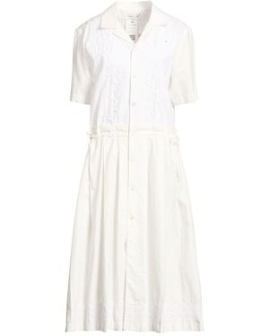 Marine Serre Midi Dress Cotton - White