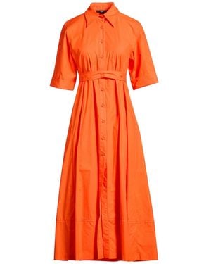 SEVENTY VENEZIA Midi Dress Cotton - Orange