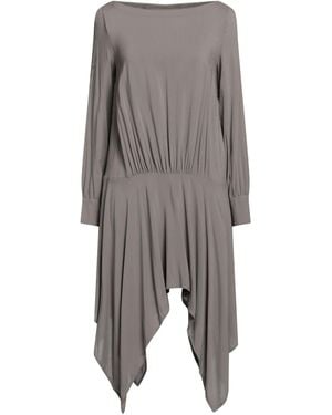 Manila Grace Midi-Kleid - Grau