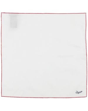 ZEGNA Scarf Cotton, Silk - White