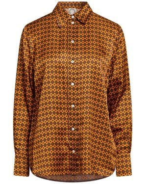 Ines De La Fressange Paris Shirt Viscose, Silk - Brown