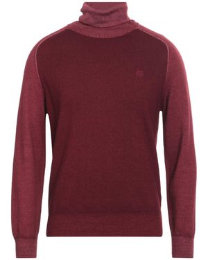 Etro Rollkragenpullover Aus Wolle Mit Pegaso, Herren, Größe - Rot