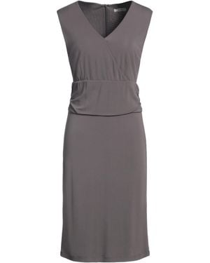 Cappellini By Peserico Midi Dress Viscose - Gray