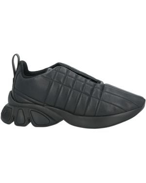Burberry Quilted Low-top Leather Sneakers - Black