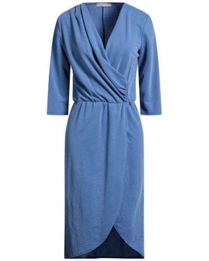 Rinascimento Midi Dress Modal, Polyamide, Polyester - Blue