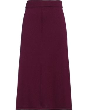 Fedeli Midi Skirt Cashmere - Purple