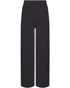 Alpha Studio Charcoal Trousers Merino Wool - Blue