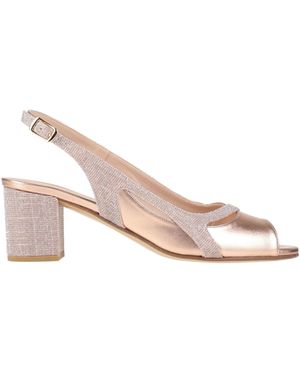 VICTORIA CHRIS Napoli Sandals Leather, Textile Fibers - Pink