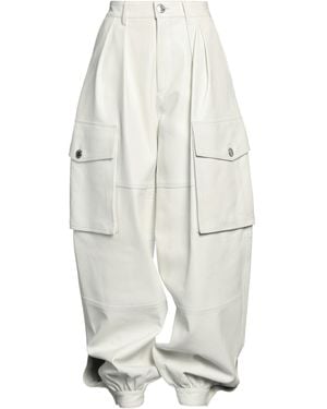 DSquared² Pants Ovine Leather - White