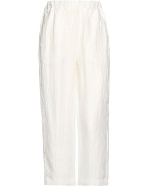 Alpha Studio Pants Linen, Nylon - White