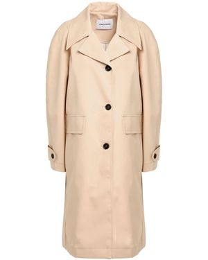 Low Classic Overcoat & Trench Coat Polyester, Cotton - Natural