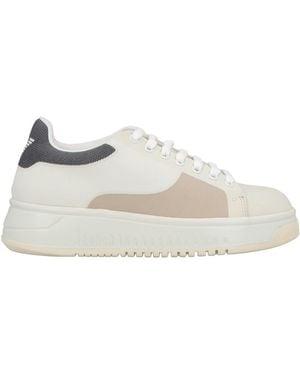 Emporio Armani Trainers Textile Fibres - White