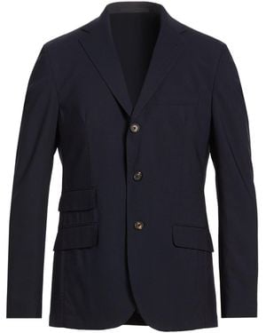 Eleventy Midnight Blazer Wool, Elastane - Blue