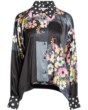 Shirtaporter Shirt Viscose, Elastane - Black