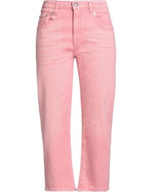 R13 Jeans Cotton, Elastane, Leather - Pink