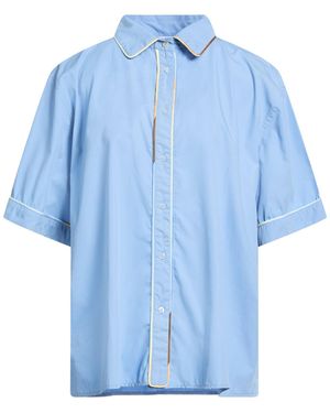 Amotea Azure Shirt Cotton - Blue
