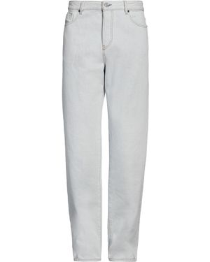 DIESEL Jeans Cotton, Cow Leather - Grey