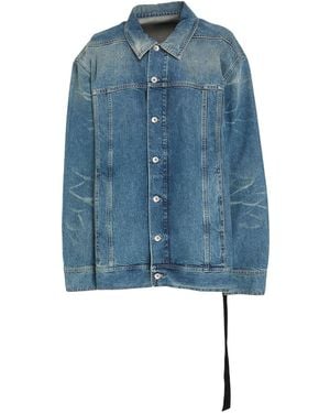 Rick Owens Denim Outerwear - Blue