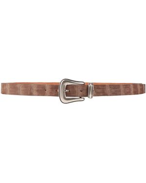 Eleventy Belt Leather - White