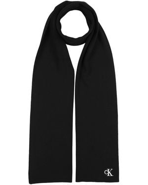 Calvin Klein Midnight Scarf Viscose, Polyester - Black