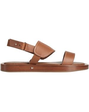 Max Mara Camel Sandals Leather - Brown