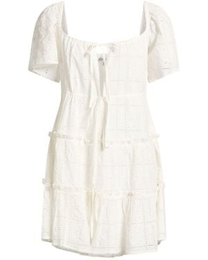 Ganni Mini Dress Organic Cotton - White
