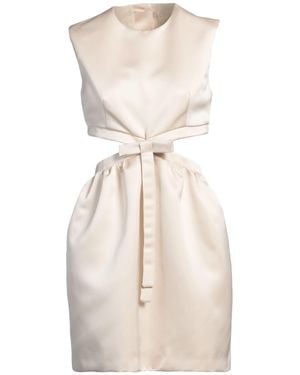 Semicouture Mini Dress - Natural