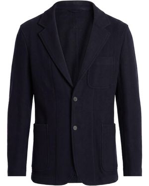 Caruso Midnight Blazer Wool, Polyamide - Blue
