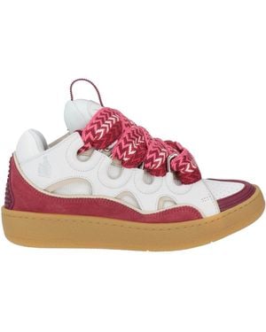 Lanvin Burgundy Sneakers Leather - Pink