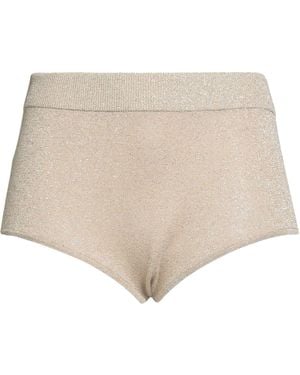 FEDERICA TOSI Shorts & Bermuda Shorts Viscose, Polyester, Metallic Polyester - Natural