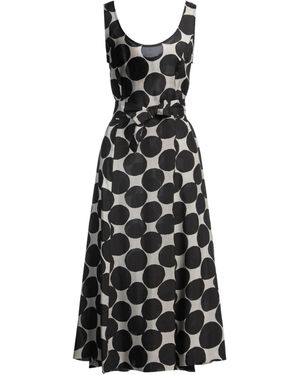 Masnada Midi-Kleid - Schwarz