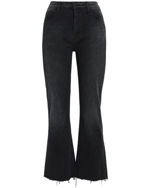 Mother Charcoal Jeans Modal, Cotton, Polyester, Elastane - Black