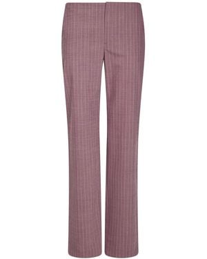 Moschino Trousers Polyester, Virgin Wool, Elastane - Purple