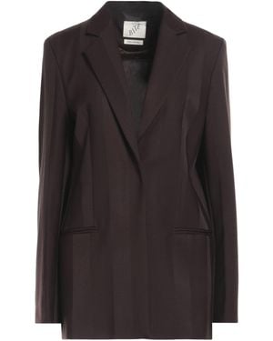 BITE STUDIOS Single-Breasted Wool Blazer - Black