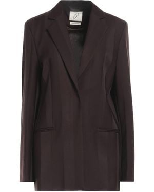 BITE STUDIOS Single-Breasted Wool Blazer - Black