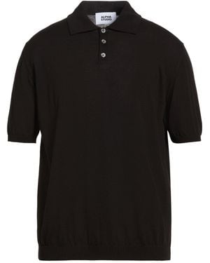 Alpha Studio Polo Shirts - Black