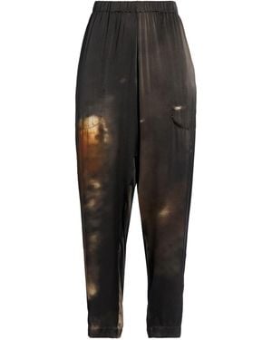 Uma Wang Pants Silk, Elastane - Black