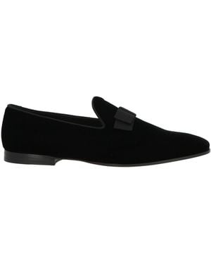 Tagliatore Loafers Textile Fibers - Black
