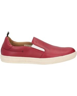 Bally Burgundy Trainers Calfskin - Red