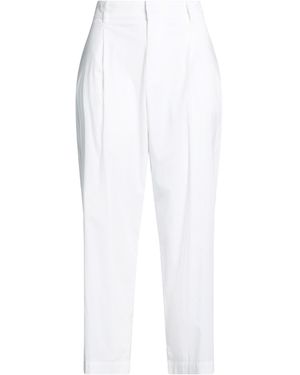 Liviana Conti Trousers Cotton, Polyamide, Elastane - White