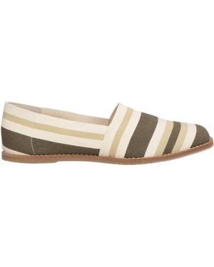 Palomitas By Paloma Barcelo' Military Loafers Textile Fibres - Green